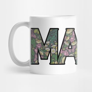 Mama loved mom floral butterfly Mug